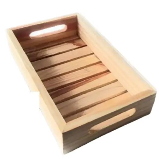 Wooden Pine Wood Tray Size - 10x6 Inch