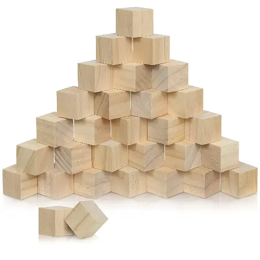 wooden Cubes Pack of 30